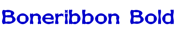 Boneribbon Bold шрифт